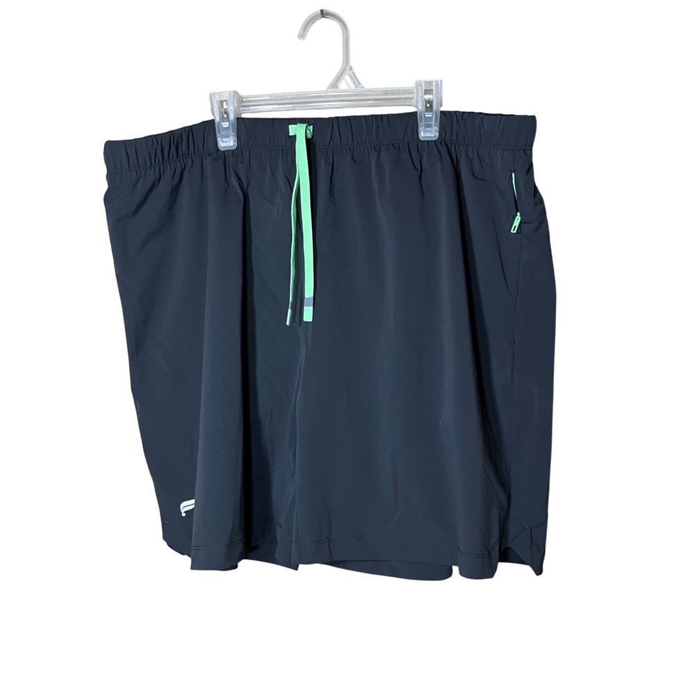 Fabletics Mens Black Athletic Shorts Quick Dry Drawstring 38 inch waist